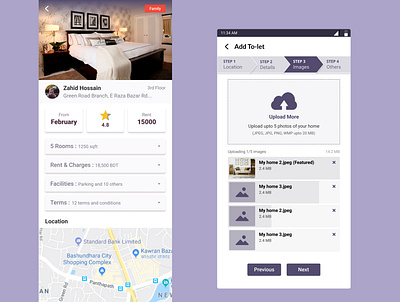 Home Rent App UI apartment apartments for sale app design design home mobile design rent house rental ui design