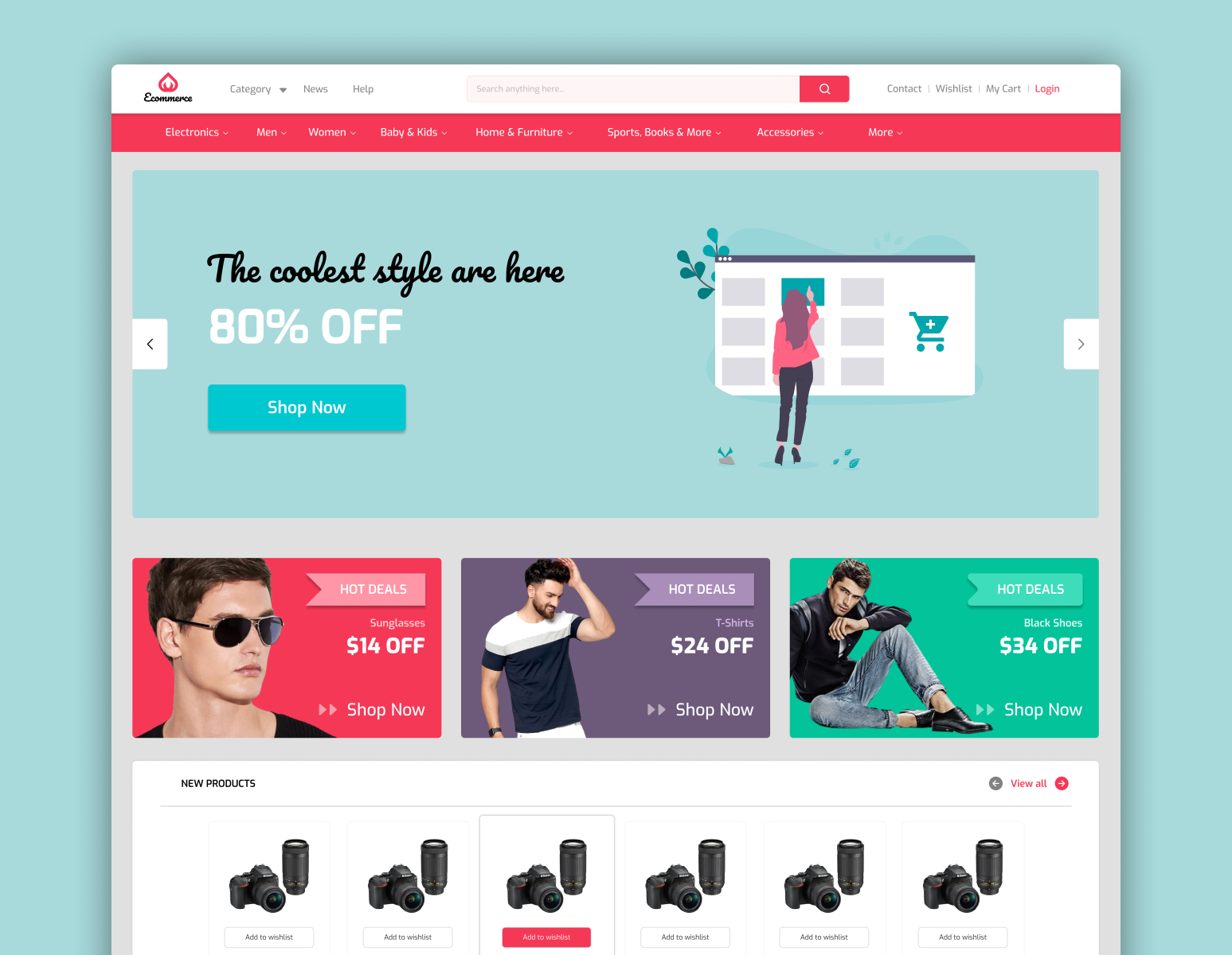 Ecommerce web ui design by Zahid Hossain on Dribbble