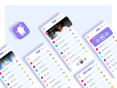 Snapchat Feed Redesign illustration main feed purple rebranding redesign snapchat ui design user interface