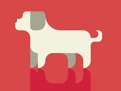 puppy(labrador retriever) -with a Drawing app- animal flatdesign labrador patchworkapp puppy retriever