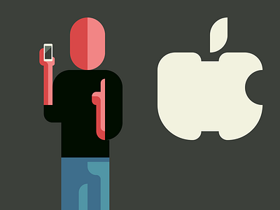 Steve Jobs -with a Drawing app- apple flat genius ipad iphone legacy legend mac patchworkapp presentation stevejobs