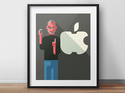 Steve Jobs' Presentation apple flat geometry iphone mac patchworkapp stevejobs