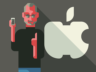 Steve Jobs' Presentation (detail) apple flat geometry iphone mac patchworkapp stevejobs