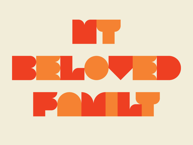 MY BELOVED FAMILY 1 flat iconic minimalism nemury simple flatdesign minimal illustration patchworkapp geometry