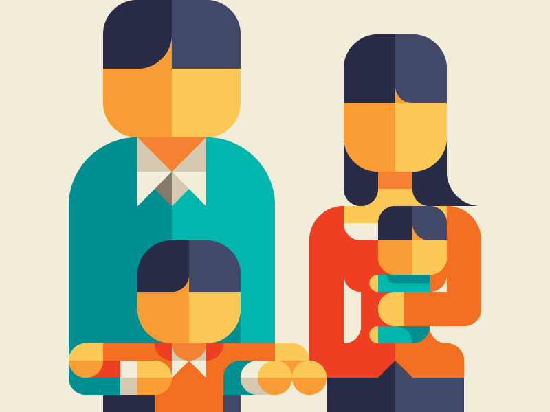 MY BELOVED FAMILY 7 minimalism nemury minimal patchworkapp geometry love baby parent kid family