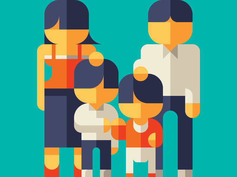 MY BELOVED FAMILY 8 minimalism nemury minimal patchworkapp geometry love baby parent kid family