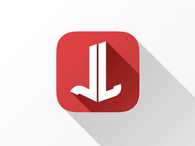 iOS7 longshadow icon flat icon ios7 kevinlorenzdotcom longshadow red