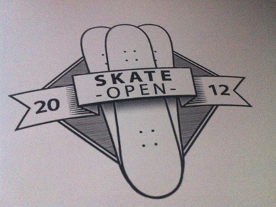 Skate Open 2012 festival illustration open air skate
