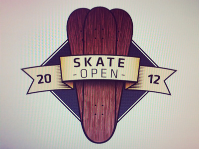 Skate Open 2012 colorized illustration open air skate skate open skateboard