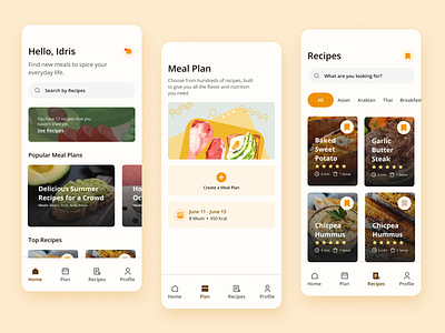WhattoEat- Meal Recipe App app design food foodie lifestyle meal planner meal share menu design mobile app product design recipe