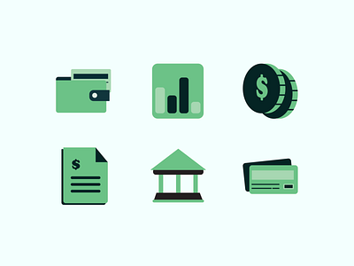 Finance(Fintech) Icon Set