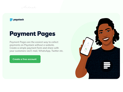 Paystack payment page (Landing Concept)