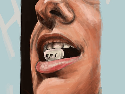 The Happy Pill art illustration