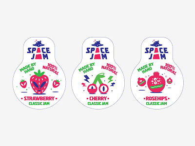 Space Jam / Jam label design