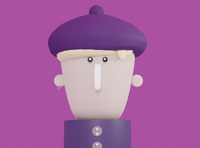 Style 3d 3d art art blender branding character design graphic design hipster purple