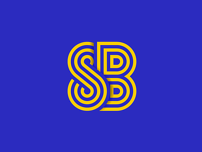 SB monogram blue leeds leeds united lufc monogram sb the square ball yellow