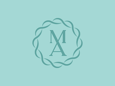 MA monogram icon logo ma monogram wedding