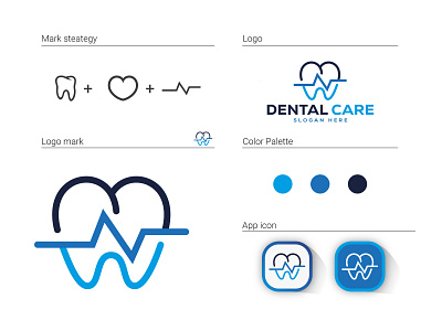 Modern Dental Care Logo Design