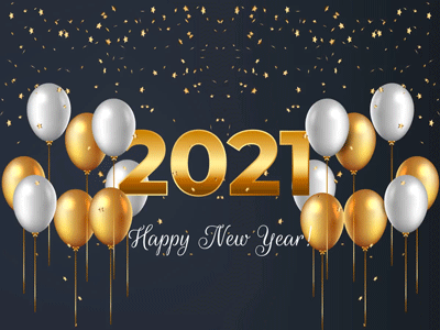 Happy New Year Animation Design animated gif animation branding business card dailyui flyer design graphic design happy new year logo motion graphic motion graphics new year new year 2021 new year animation new year card vector wish card