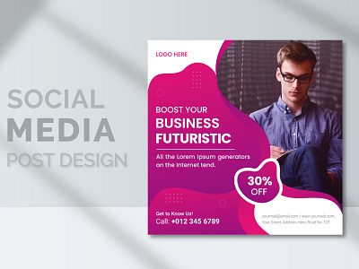 Business Social Media Banner or Post Design Template