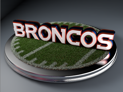 GO BRONCOS! 3d fun type ui