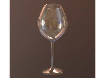 Wine Glass 3d 3d modeling autodesk maya design