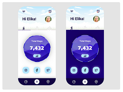 Prototype of sports application design mobile mobile ui sport