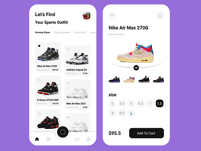 Shoes App app shoes shop ui