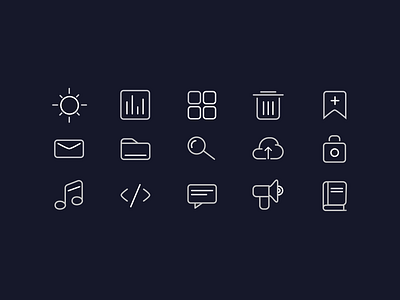 Icon Set icon simple icon ui