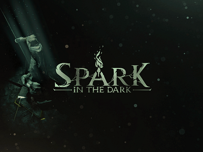 Logo "Spark in the dark" design game gamedev indie game logo