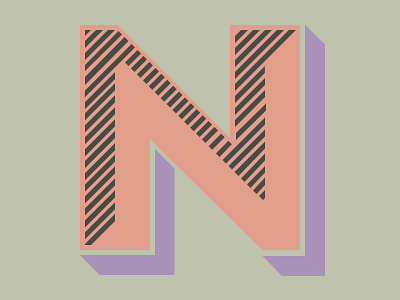 N branding letter logo n