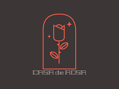 Casa De Rosa badge branding identity logo