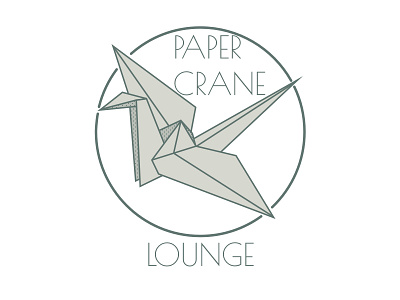 Paper Crane atlanta badge branding identity logo lounge