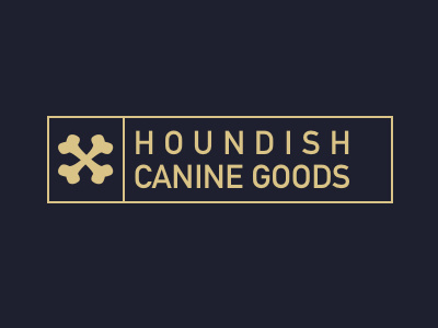 Houndish Logo branding dog houndish houndish canine goods identity logo