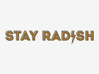 Stay Radish brand identity logo