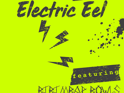 Electric Eel brand identity branding design flyer identity illustration menu punk