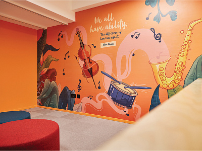 Music room mural