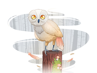 Owl character illustration owl owl character