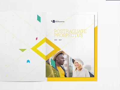 Oversized folder with stitched brochure branding brochure design folder design