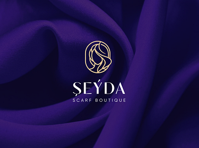 scarf boutique brand identity boutique branding design illustration logo luxury vector women