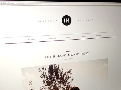 inspirationholic web LIVE blog fashion holic inspiration inspirationholic minimal web webdesign website wordpress