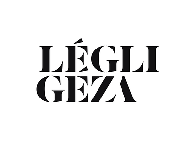 Légli Géza custom geza legli logo serif typo typography