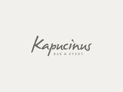 Kapucinus bar event kapucinus logo typography typologo wine