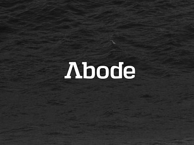 Abode apartment black branding house logo