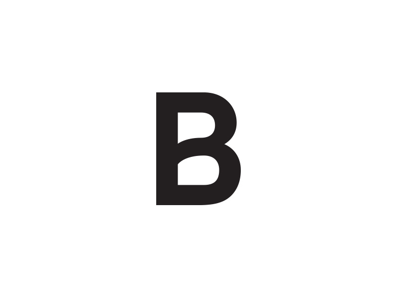 Barbara Faludi Logo icon letter b simple black minimal logo