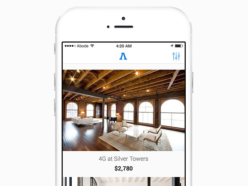 Abode for iOS iphone 6 clean app ios no fee apartment abode