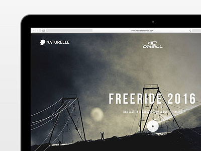 Naturelle Freeride 2016 webdesign