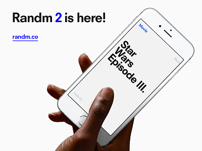 Randm 2 is here app generate ios movie number randm randomize simple ui ux word