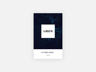 Grid Card brand card grid offer online uber ui