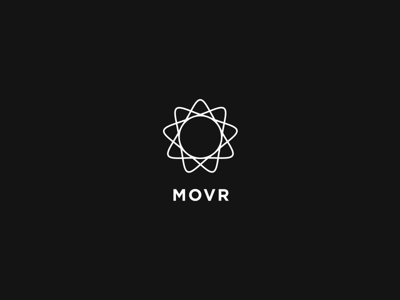 MOVR Landing settle moving minimal logo branding movr